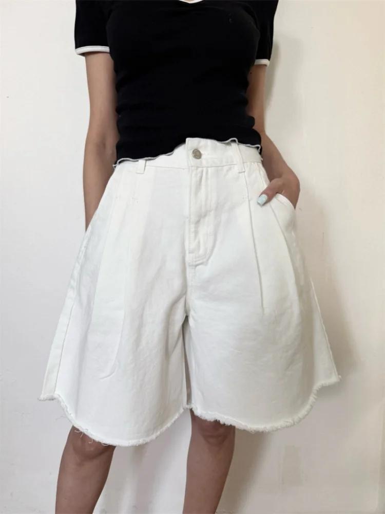 Embroidery Jeans - 2026 Y2K Mode Einfarbige Plissierte Baggy