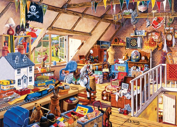 Embroidery X Stitch - Szenischer Chalet, Dachboden, Dorne, Kunst, Handarbeit,