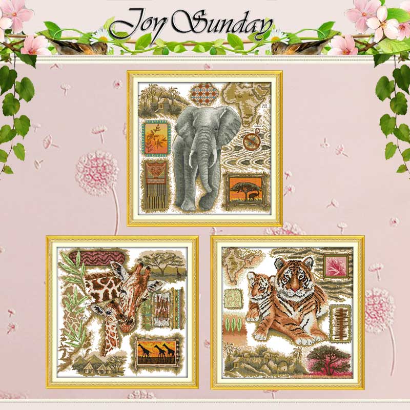 Embroidery X Stitch - Afrikanische Tiere Gezählt Kreuz Stich 11