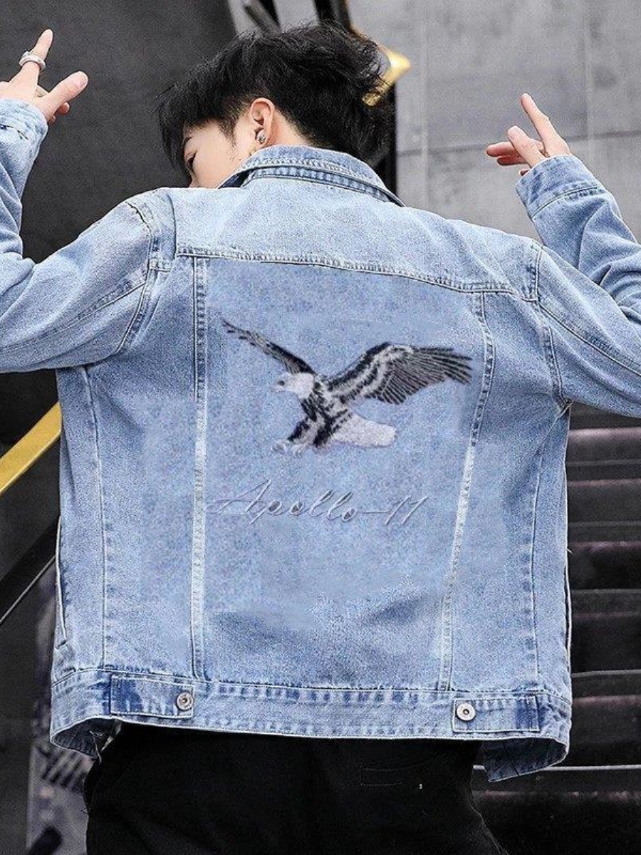 Embroidery Jeans - Neue 2026 Herren-Jeansjacke Frühling Herbst Stickerei