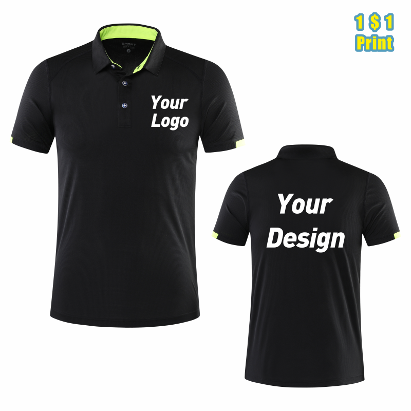 Embroidery Design Logo - Schnell trocknendes, atmungsaktives Sport-Poloshirt mit individuellem