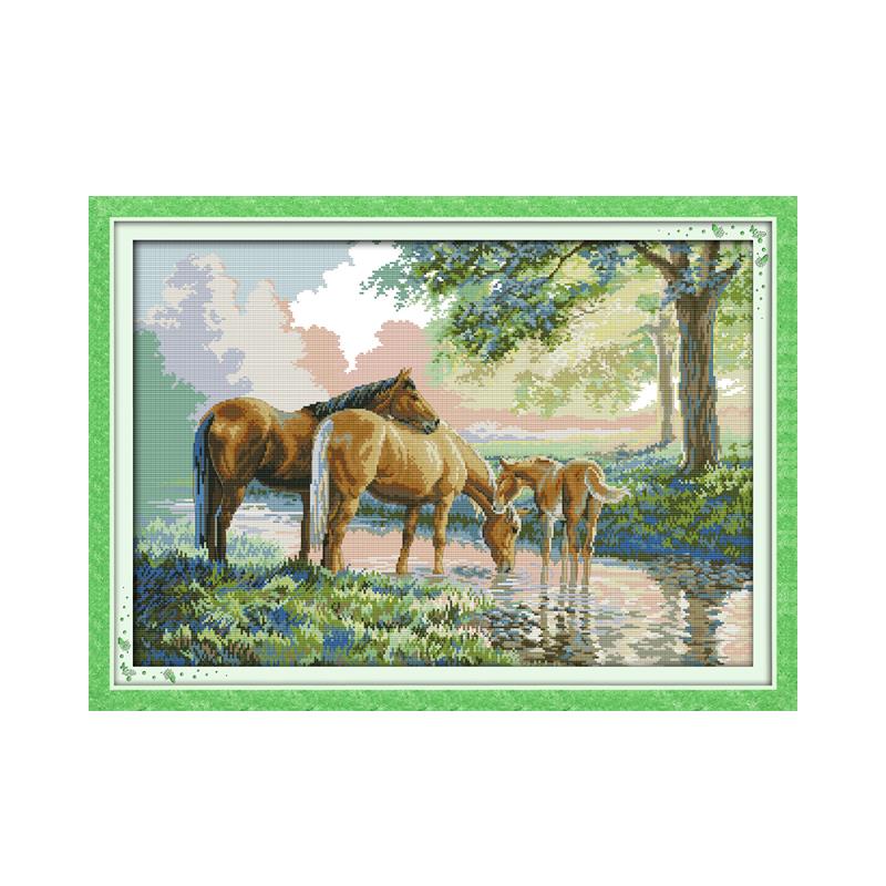 Embroidery X Stitch - Freude Sonntag Kreuz Stich Kit Gestempelt