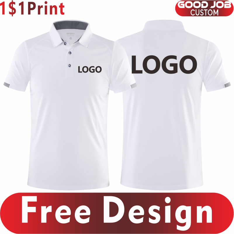 Embroidery Design Logo - Schnell trocknendes Sport-Poloshirt, individuelles Design, Firmenmarkenlogo,