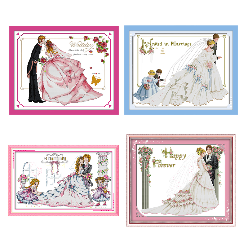 Embroidery X Stitch - Hochzeit Serie Zählen Kreuz Stich 11CT