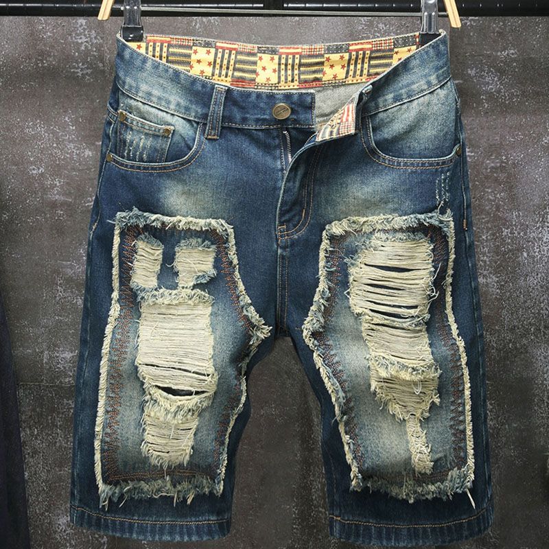 Embroidery Jeans - Neue Jeans-Shorts im europäischen und amerikanischen