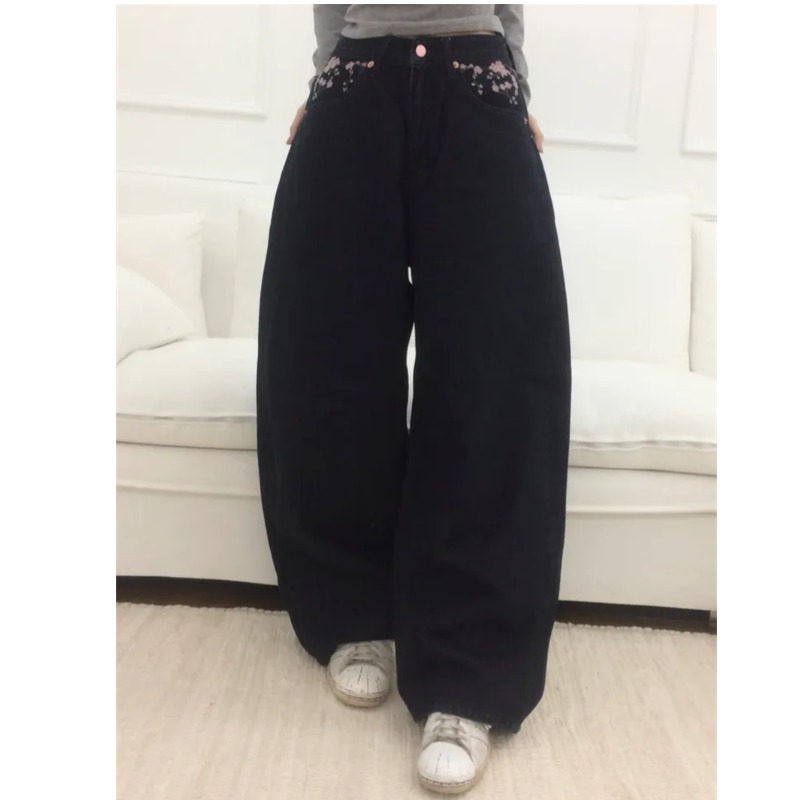 Sakura Stickerei Loose Scythe  – Embroidery Jeans Sakura Bewertung und Preis