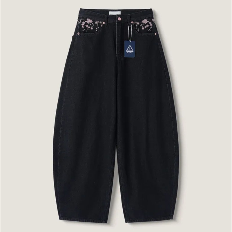 Sakura Stickerei Loose Scythe  – Embroidery Jeans Sakura Bewertung und Preis