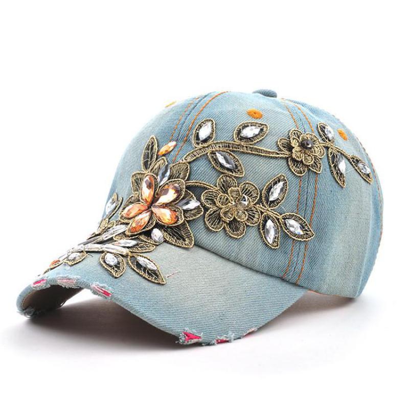 COKK Damen Baseball Cap Diaman – Embroidery Jeans Sakura Bewertung und Preis