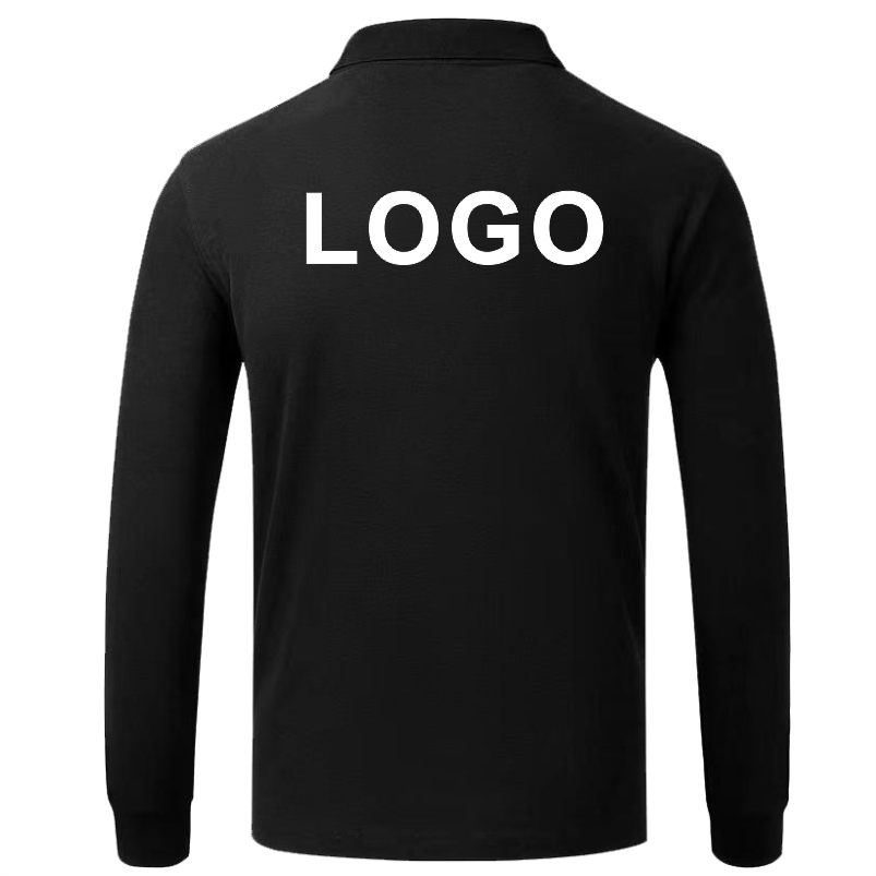 Langarm-Poloshirts aus Baumwol – Embroidery Design Logo Bewertung und Preis