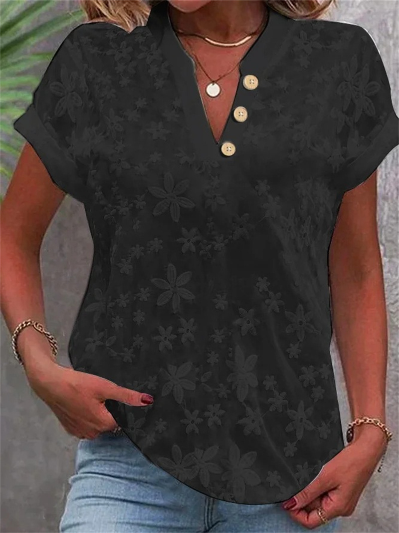 Sommer Frauen Weiße Blumen Sti – Embroidery On Shirt Bewertung und Preis