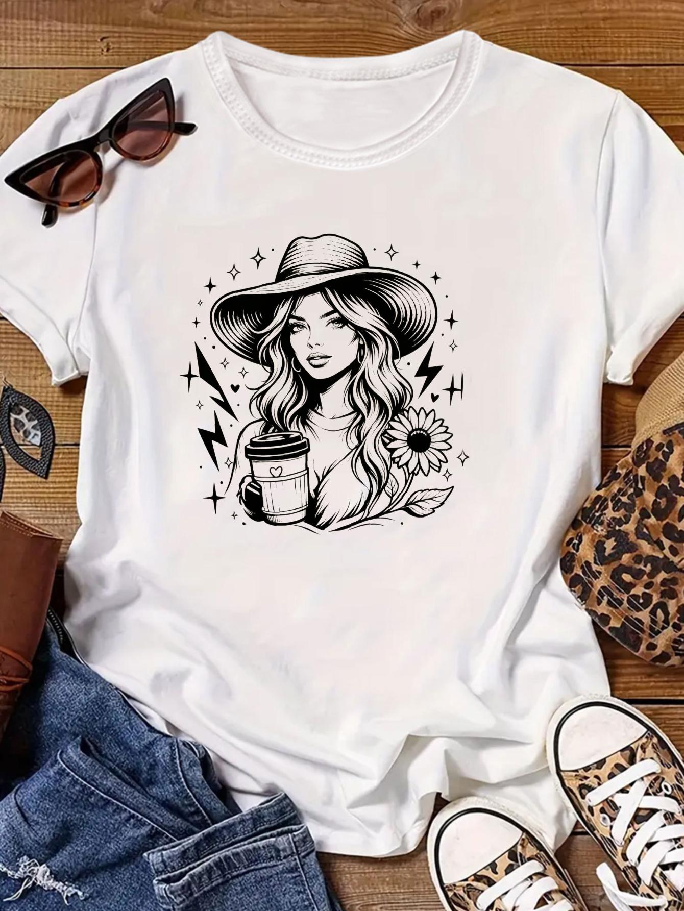 Map T-Shirt für Damen, grafisc – Embroidery Normal Map Bewertung und Preis