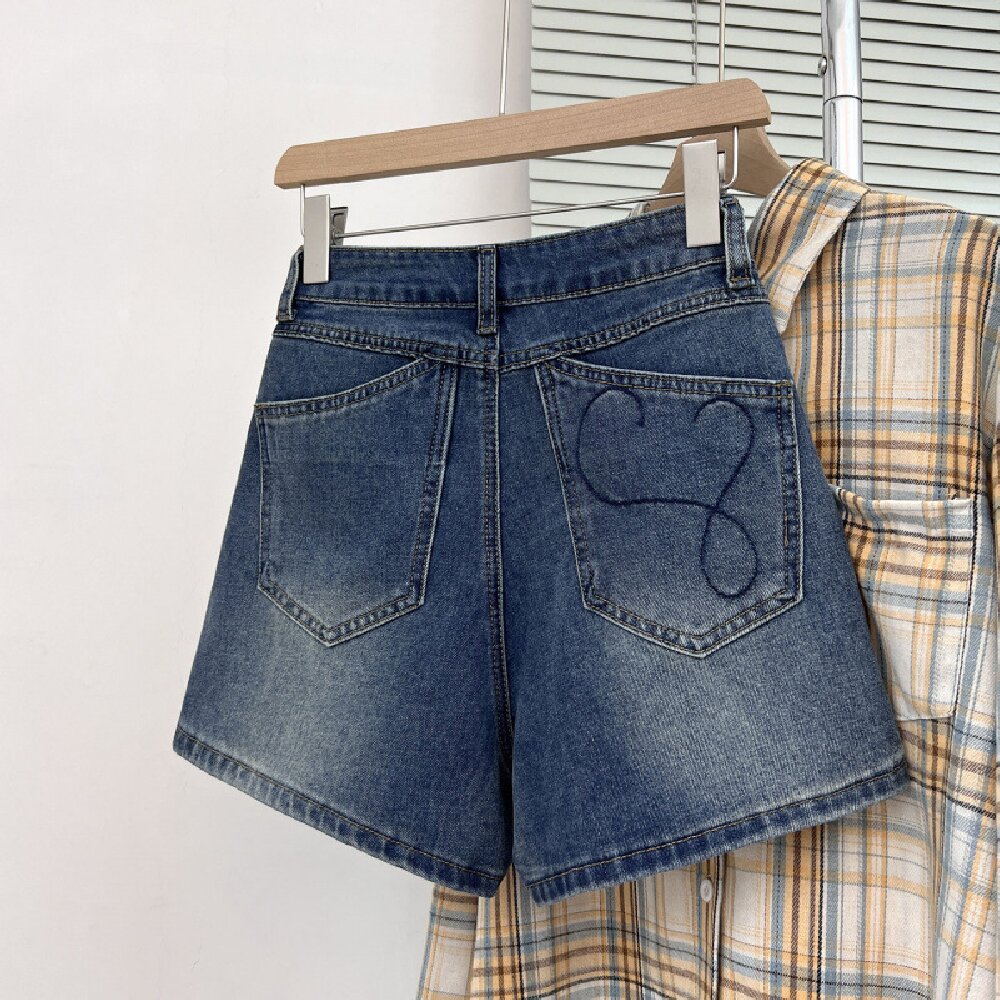 Vintage Bestickte Denim-Shorts – Embroidery Jeans Bewertung und Preis