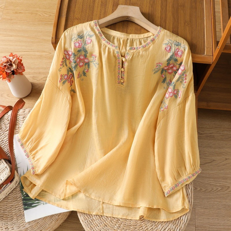 Chinesischen Stil frauen Kleid – Embroidery On Shirt Bewertung und Preis