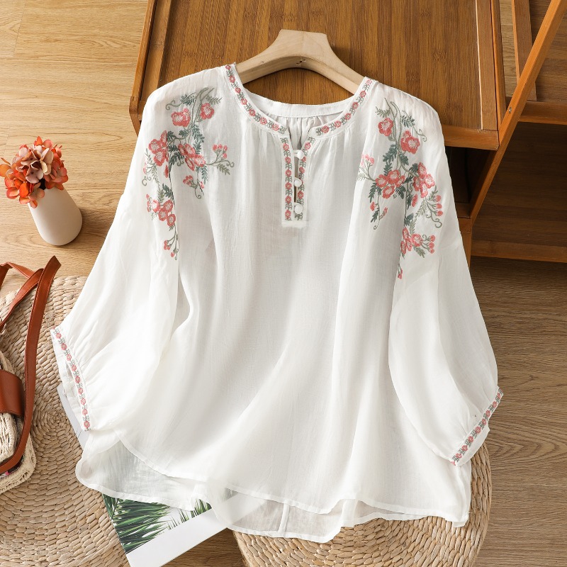 Chinesischen Stil frauen Kleid – Embroidery On Shirt Bewertung und Preis