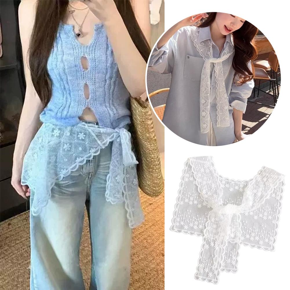 Französischer Spitzen-Schal fü – Embroidery On Shirt Bewertung und Preis