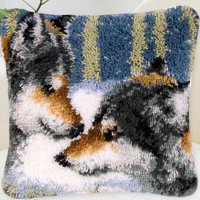 Tier Wolf Muster Knüpfhaken Ki – Embroidery Knot Bewertung und Preis