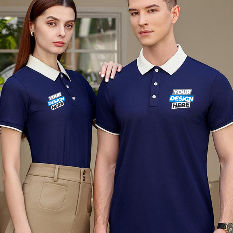 Farbblock-Poloshirt – kostenlo – Embroidery Design Logo Bewertung und Preis