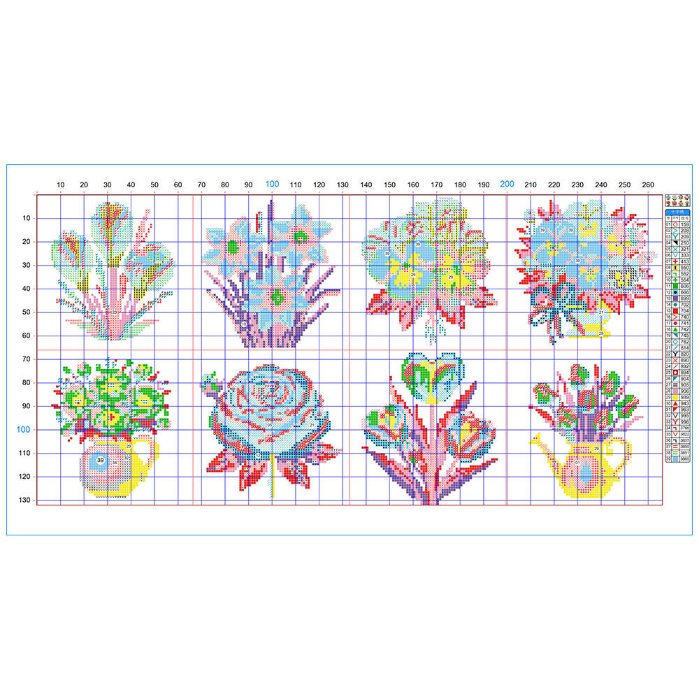 Evershine 8-teiliges Mini-Blum – Embroidery X Stitch Bewertung und Preis