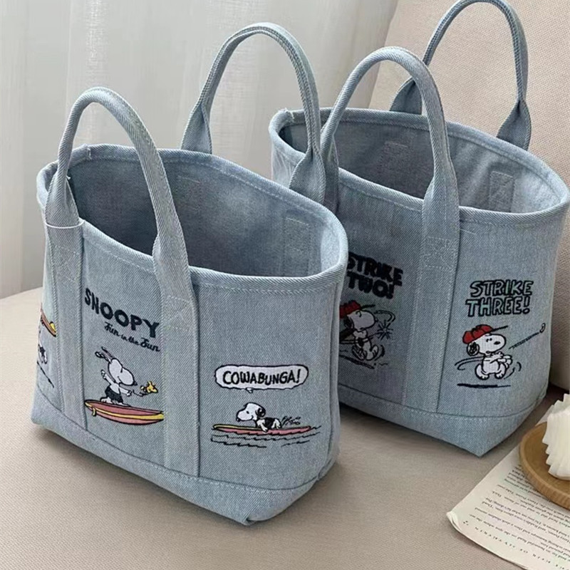 Neue Snoopy Comic Denim-Traget – Embroidery Workshop Bewertung und Preis