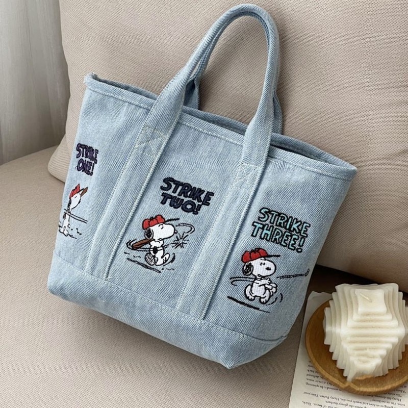 Neue Snoopy Comic Denim-Traget – Embroidery Workshop Bewertung und Preis