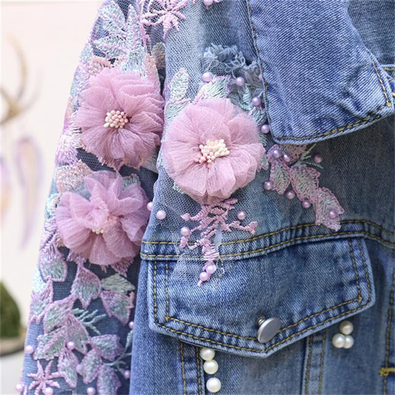 2022 neue Stickerei Denim Kurz – Embroidery Jeans Sakura Bewertung und Preis