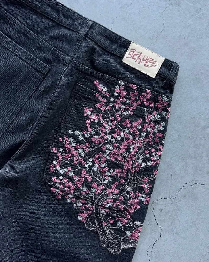 Sakura Pocket Embroidery Fashi – Embroidery Jeans Sakura Bewertung und Preis