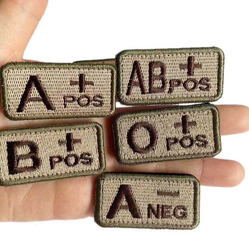 4 Stück A B AB O POS-NEG Blutg – Embroidery Fonts Bewertung und Preis