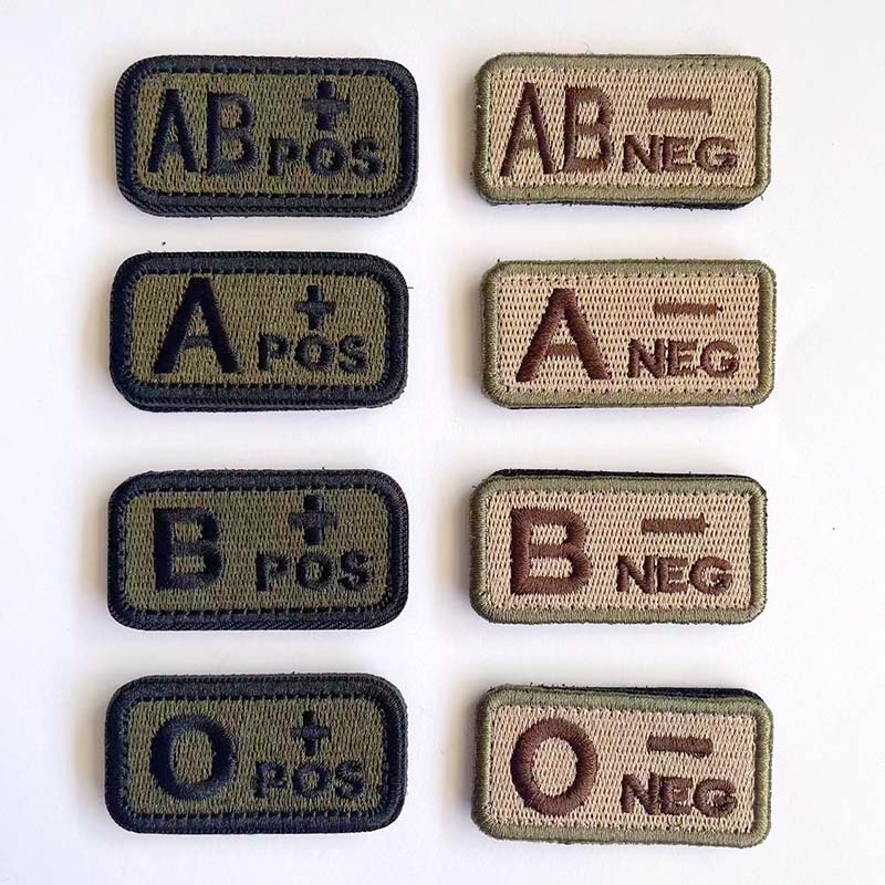 2,5*5CM, A B AB O POS-NEG Blut – Embroidery Fonts Bewertung und Preis