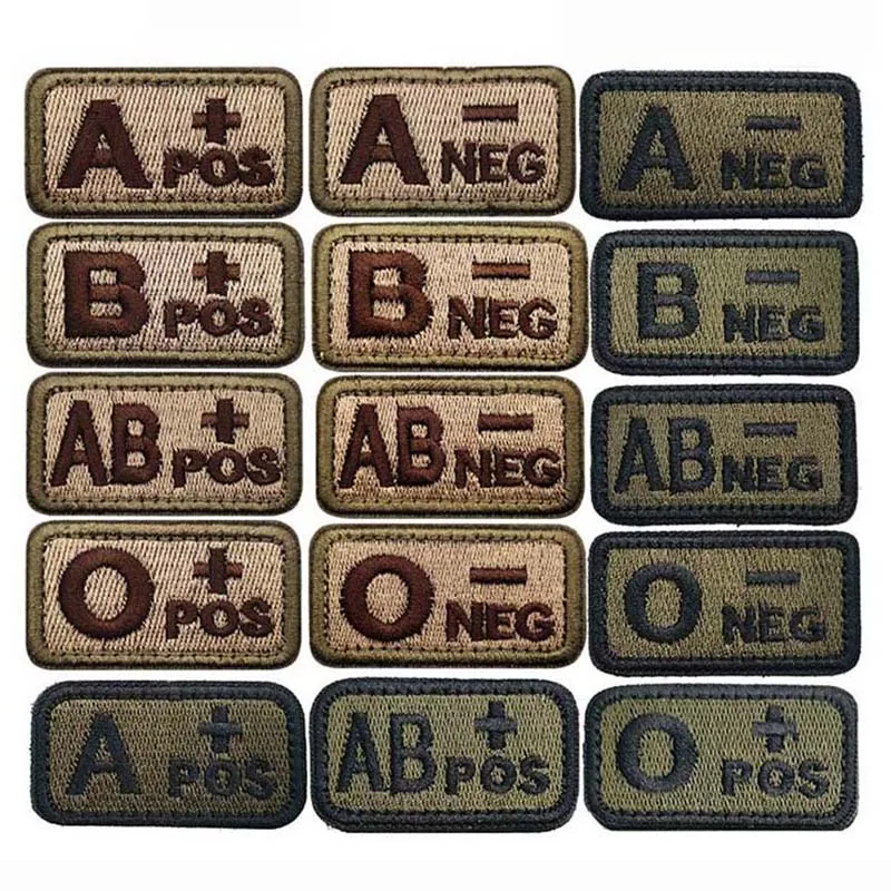 2,5*5CM, A B AB O POS-NEG Blut – Embroidery Fonts Bewertung und Preis