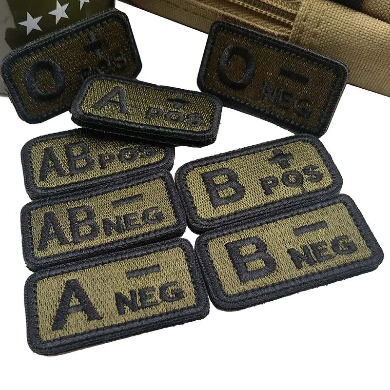 2,5*5CM, A B AB O POS-NEG Blut – Embroidery Fonts Bewertung und Preis