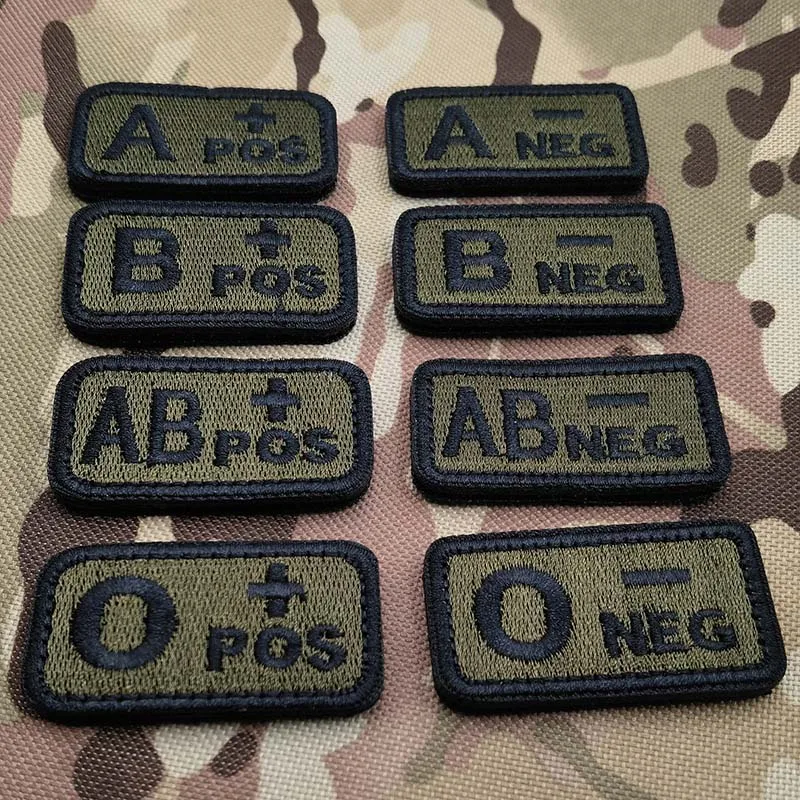 2,5*5CM, A B AB O POS-NEG Blut – Embroidery Fonts Bewertung und Preis