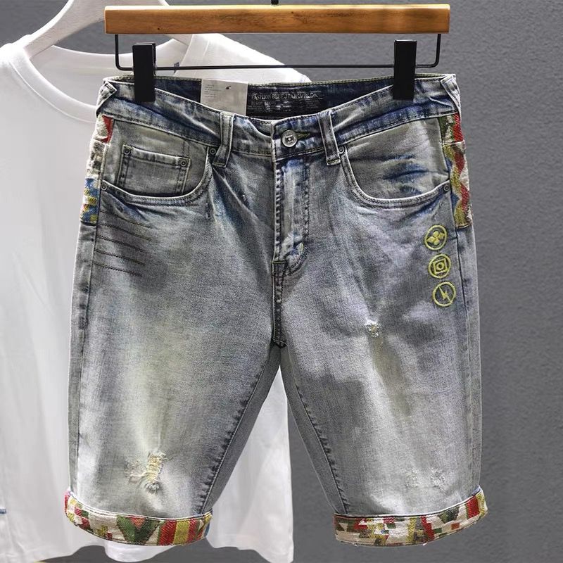 Mann Denim Shorts Web kante me – Embroidery Jeans Bewertung und Preis