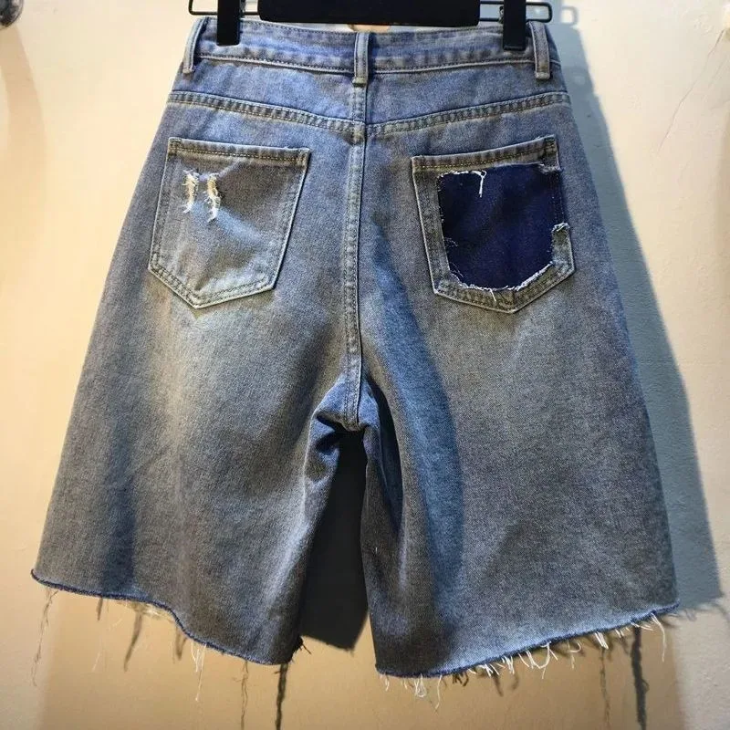 2025, Sommer Kurze Hosen Hohe  – Embroidery Jeans Sakura Bewertung und Preis