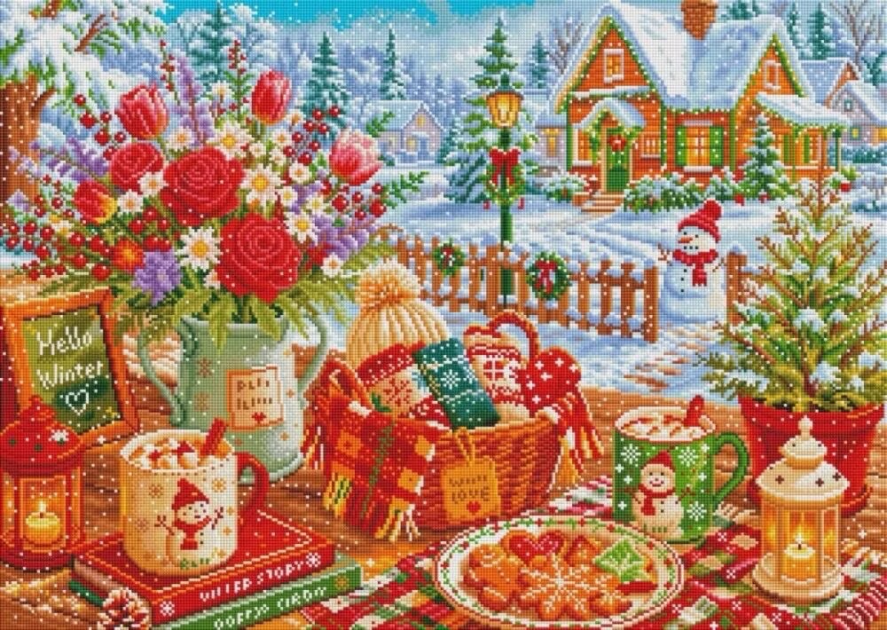 9CT 14ct Winter-Motiv-Kreuzsti – Embroidery X Stitch Bewertung und Preis