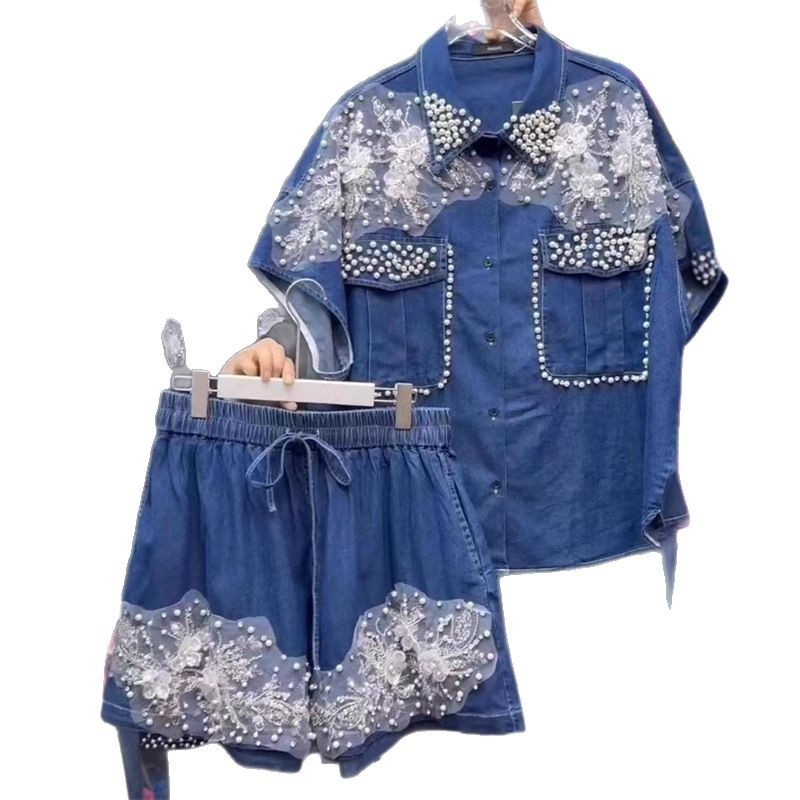 2-teiliges Set für Damen, Diam – Embroidery Jeans Bewertung und Preis